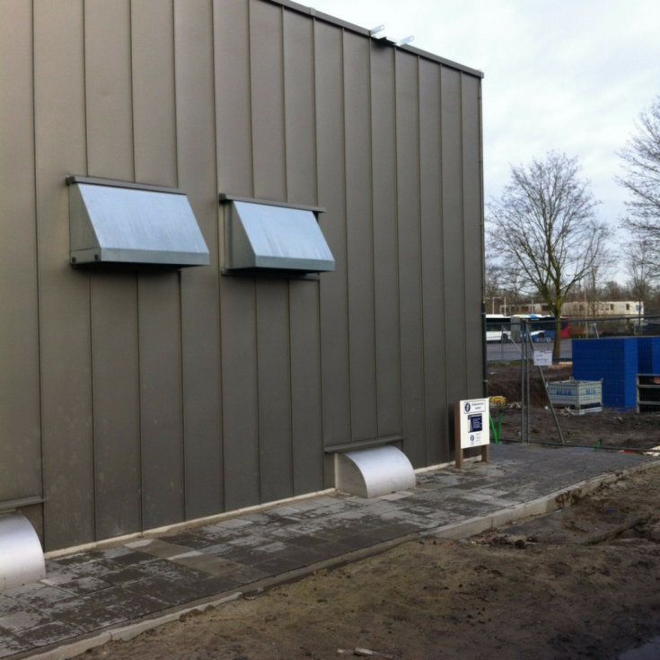 Utiliteitsbouw IJsselstein, zink in felssysteem